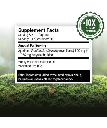 Fungi Perfecti Agarikon 60 Veggie Caps - Immune Support & Health Benefits - Buy Online on GoSupps.com