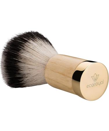 Ecoroyal Vegan Shaving Brush | Imitation Badger Hair Shaving Brush for Men & Women | Beige - Eco-Friendly Grooming Solution - Buy Online on GoSupps.com