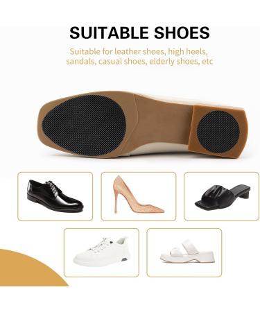 20 Pcs Non-Slip Shoe Pads - Adhesive Sole Protectors Premium Rubber Anti-Slip Grips for Heels (Black) - International Shipping Available - Buy Online on GoSupps.com