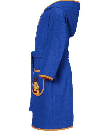Playshoes Unisex Children's Terry Cloth Bathrobe Dressing Gown 86-92 - Marine The Mouse | International Shipping Available - Buy Online on GoSupps.com