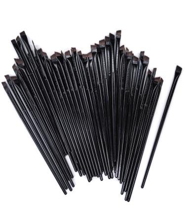 50 Pieces Angled Brow Brush 5.5" Flat Slanted Premium Eyebrow Brush Tint Brushes Cosmetic Blending Brush Eyeshadow Concealer Makeup Brush Professional Precision Eye Beauty Cosmetic Tool for Women 5.5 Inch