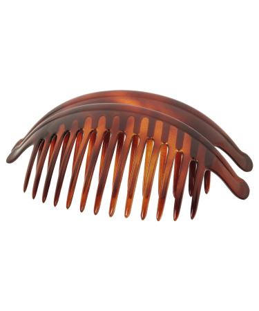 France Luxe Belle Larger Interlocking Comb  Tortoise  Set of 2 - An Excellent Styling Solution For Long/Thick or Curly Hair