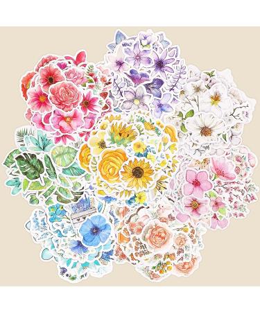 Knaid Flower Stickers Set (360 Pieces) Decorative Assorted Floral Sticker for Scrapbooking Planner Bullet Journals Supplies - Buy Online on GoSupps.com