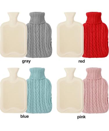 ZEARLY 2L Hot Water Bottle with Knitted Cover - Perfect for Kids Men & Women | Cozy Winter Warmth - Buy Online on GoSupps.com