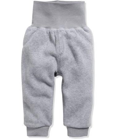 Playshoes Unisex Kid's Fleece-Pumphose Baby Pants 68 Grey/Melange - Cozy and Stylish Baby Bottoms - Buy Online on GoSupps.com