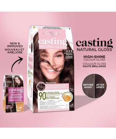 L Or al Paris Casting Natural Gloss Hair Color 523 Hazelnut Light Brown High Shine Hair Gloss Hair Dye 1 EA 523 Hazelnut Light +A6:j26brown - Buy Online on GoSupps.com