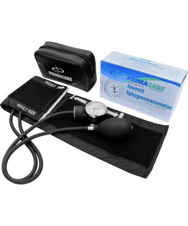 Primacare DS-9192 Adult Size Blood Pressure Kit with Aneroid Sphygmomanometer and Stethoscope - Latex-Free Inflation System, Nylon Cuff - Professional Grade - Buy Online on GoSupps.com