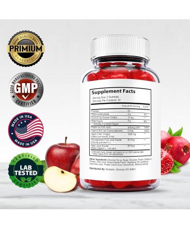 Activ Keto ACV Gummies - 1000mg Vegan Formula with Apple Cider Vinegar & Vitamin B (60 Gummies) - Buy Online on GoSupps.com