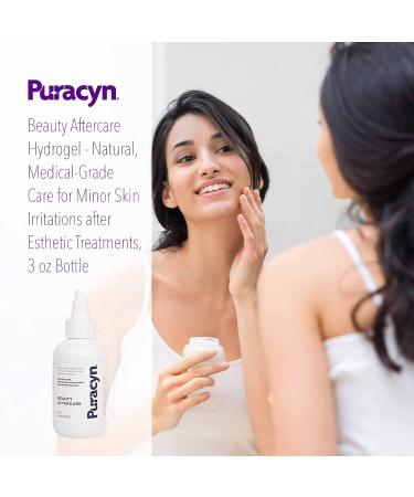 Puracyn Beauty Aftercare Hydrogel - Natural Medical-Grade Care for Skin Irritations - 3 oz Bottle - Buy Online on GoSupps.com