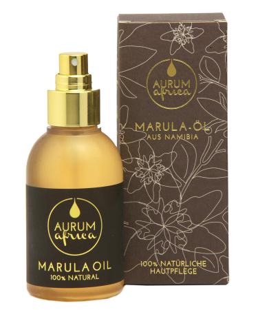 Aurum africa - Marula oil 50ml - organic certified & cold -pressed - No. 1 natural cosmetics from Africa for face body & hair - 4in1 oil - hair oil facial oil body oil & massage oil - vegan