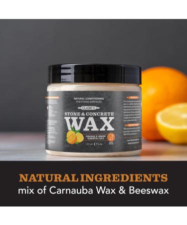 CLARKs Natural Stone Wax | Seal & Protect Soapstone, Slate, Concrete | Carnauba & Beeswax | Kitchen & Bath Countertops | Lemon & Orange Extract | 6oz - Buy Online on GoSupps.com