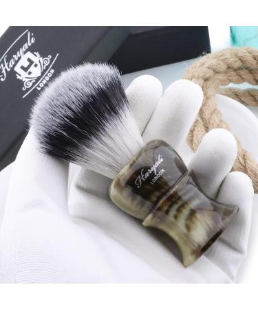 Haryali London Synthetic Shaving Brush | Elegant Design Buffalo Horn Imitation Handle - Premium Razor Brush for Men - Buy Online on GoSupps.com