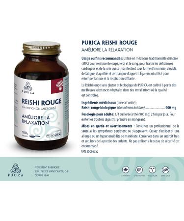 Purica Red Reishi Micronized Mushroom Powder 100g - Premium Micronized Reishi Mushroom Supplement for Enhanced Wellness Optimal Absorption Non-GMO Immune & Energy Support 100 g (Pack of 1) - Buy Online on GoSupps.com