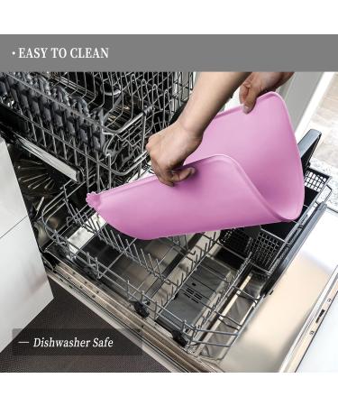 Reopet Silicone Pet Feed Mats - Waterproof Dog & Cat Feeding Mat with Elevated Edges - 47x30 cm (Plum) - Durable Easy to Clean Perfect for International Shipping - Buy Online on GoSupps.com
