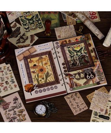 ANERZA 531 PCS Vintage Scrapbooking Supplies Stickers  Aesthetic Scrapbook Paper Art Journaling Kit for Bullet Journals  Ephemera for Junk Journal  Washi Stickers  Cottagecore Decoupage for Adults - Buy Online on GoSupps.com