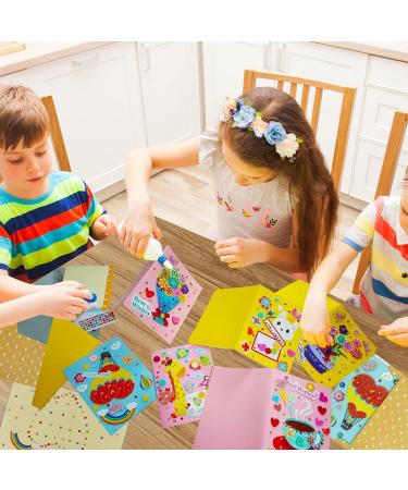SHUSAY 6 Pcs Card Making Kits for Kids - DIY Handmade Greeting Thank You Cards - Multicolor Supplies - Buy Online on GoSupps.com