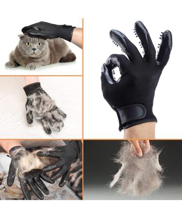 Byetoo Premium Fur Care Glove for Cats & Dogs - 3.0 Pet Brush for Short & Long Hair - Black Pet Grooming Accessory - Buy Online on GoSupps.com