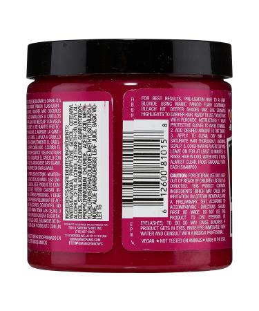 Manic Panic Hot Hot Pink Hair Dye - 8oz Semi-Permanent Color for Light & Dark Hair - Vegan & PPD-Free - Buy Online on GoSupps.com