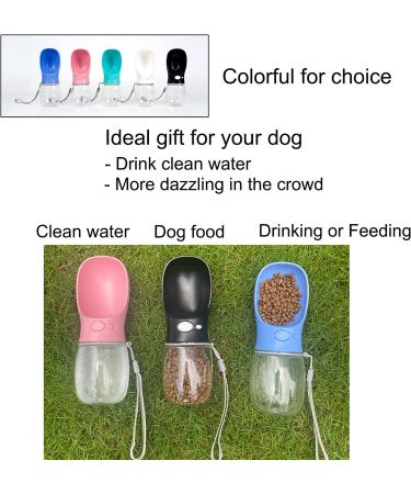 COFOETLN Dog Water Bottle 12-19oz - Portable Leak Proof Pet Water Dispenser for Outdoor Walks and Travel - Food Grade Plastic, 12oz Blue - Buy Online on GoSupps.com