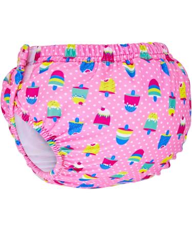 Zoggs Baby Adjustable Swim Nappy 3-24 Months - Pink/Ice Creams - Buy Online on GoSupps.com