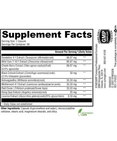 XYMOGEN MenoFem - Natural Menopause Support (90 Capsules) - Buy Online on GoSupps.com