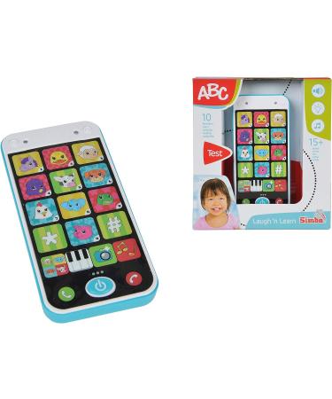 Simba ABC Smartphone for Children - Light & Sound Toy Mobile Phone with Melodies & Animal Noises | Ideal for Ages 12 Months+ - Buy Online on GoSupps.com