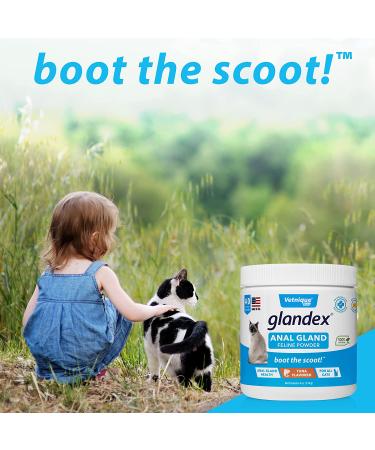 Glandex Feline Anal Gland Fiber Supplement Powder for Cats - Vet Recommended with Digestive Enzymes, Probiotics, and Pumpkin - Tuna Flavored 4.0 oz - Buy Online on GoSupps.com