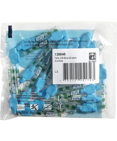 TEPE Interdental Brushes Original Size 5-0.8mm - 20 Pack (0.6mm Blue) - Buy Online on GoSupps.com
