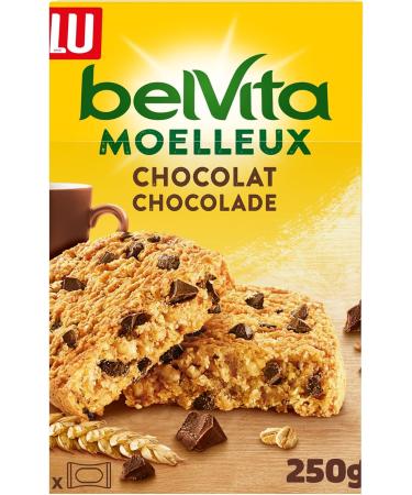 LU BELVITA - 10 Bo tes de 5 Sachets de Biscuits Belvita Moelleux Chocolat et 5 C r ales Compl tes - Biscuits Petit D jeuner Gourmands et Pratiques Emporter - Lot de 10x250g Moelleux Chocolat Grand format - Buy Online on GoSupps.com