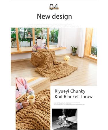 Qarnberg Premium Handmade Knitting Blanket - Large Soft Cozy Cable Pattern - Super Cozy Pink 120x150cm/47x59in - International Shipping - Buy Online on GoSupps.com