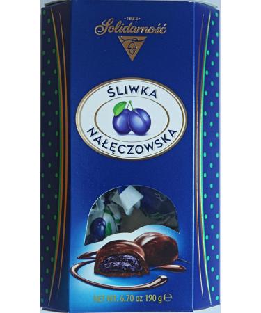 Solidarnosc - Plums in chocolate coating Sliwka Naleczowska net weight 190 g - Buy Online on GoSupps.com
