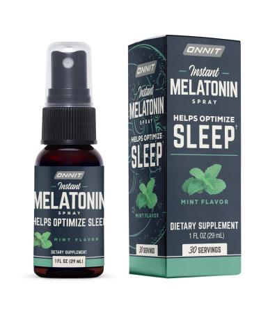 Onnit Instant Melatonin Spray | 3mg Melatonin Per Serving (Mint)