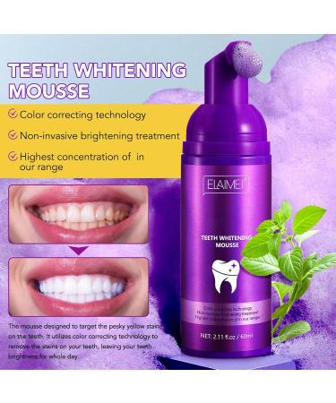 Purple teeth whitening toothpaste teeth whitening toothpaste teeth stain removal teeth whitening booster teeth whitening powerful whitening  - Buy Online on GoSupps.com