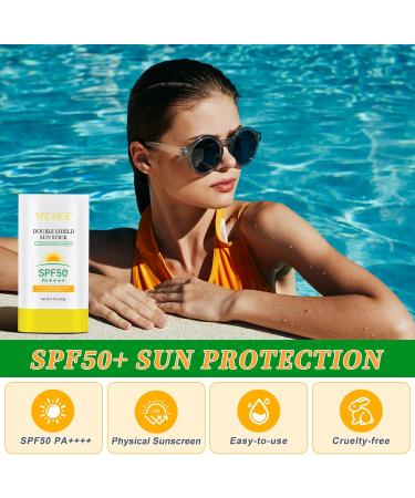 MXCZBSM Sun protection stick 20 g invisible UVIR protection SPF50+ 80 min water resistant natural formula with avocado oil and plant extracts compact & mobile - Buy Online on GoSupps.com