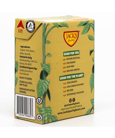 Organic Pinto Beans 13.4 oz | High Protein, Low Sodium, Non-GMO (8-Pack) - Jack's - Buy Online on GoSupps.com