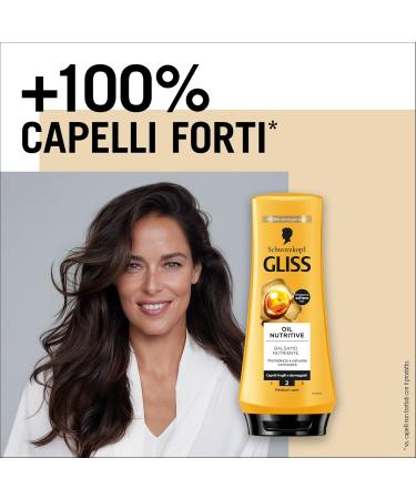  Gliss Schwarzkopf Gliss Oil Nutritive Balm 6 x 200 ml Packs Nourishing Balm Enriched with Omega 9 and Marula Oil Products for Brittle and Damaged Hair - Buy Online on GoSupps.com