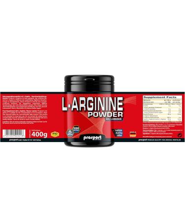 Buy Prosport L-Arginine Powder 400g - Premium Sports Nutrition for Enhanced Performance | International Shipping Available - Buy Online on GoSupps.com