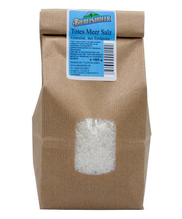 Dead Sea salt granules 1 kg natural as table salt or bath salt/brine bath from Jordan