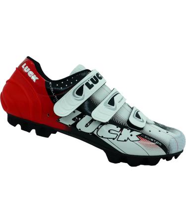 Luck Extreme MTB Bike Shoe - Carbon Sole Seamless Microfiber Breathable & Durable - Size 43 EU Red | International Shipping - Buy Online on GoSupps.com