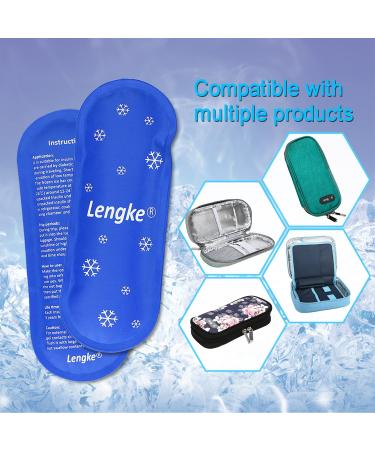 YOUSHARES Insulin Cooler Travel Case Ice Packs - Reusable & Suitable for Diabetic Insulin Storage(2 Packs) - Blue - Buy Online on GoSupps.com