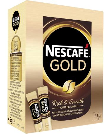 Nestl Netherlands Nescaf Gold instant coffee 6 boxes of 25 bags - Buy Online on GoSupps.com