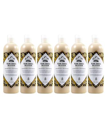 Nubian Heritage Body Wash Raw Shea Butter 13 Ounce (384ml) (Pack of 6)