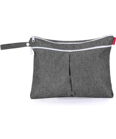 DAMERO 3pcs Wet Dry Bag for Cloth Diapers - Daycare & Travel Organizer with 2 Zippered Pockets - Grey (3 Count) - Buy Online on GoSupps.com