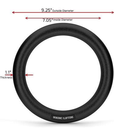 Nordic Lifting Gymnastic Rings and Straps - Heavy Duty for Gymnastics, Crossfit, & Fitness Training - Olympic Home Gym Set with PC Plastic - Black - Buy Online on GoSupps.com