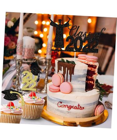 Garneck 13pcs Graduation Season Cake Insert Cake Decorating Toppers Graduation Cake Picks Graduation Cupcake Picks Grad Cupcake Toppers Graduation Party Glitter Paper Props Toothpick - Buy Online on GoSupps.com