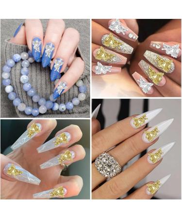 PAGOW 100PCS Baroque Angel Baby Nail Charms - 3D Embossed Nail Art Accessories for Women Manicure DIY - Buy Online on GoSupps.com