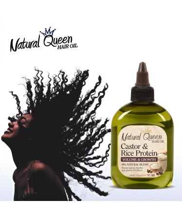 Natural Queen Castor Rice Protein Hair Oil - Natural - 7.1 Fl Oz. - Buy Online on GoSupps.com