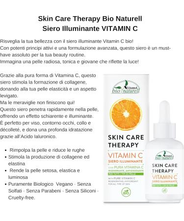  Vitamol Vitamol Bio Naturell Brightening Face Serum with Vitamin C Regenerating Antioxidant for All Skin Types 30ml - Buy Online on GoSupps.com
