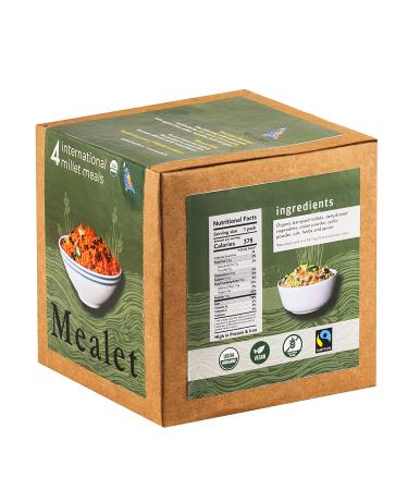 Mealet 4 Organic International Millet Meals - High Protein, Plant-Based, Gluten-Free, Ready in 10 min (Combo 4 Pack) - Buy Online on GoSupps.com