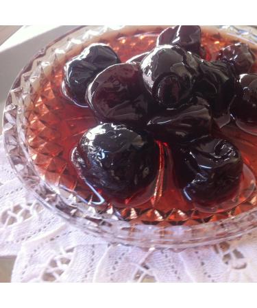 KORAKIS-MARINOS | Greek Sweet Fruit Preserve Sour Cherry in Syrup | Handmade Spoon Sweet Compote | Net Weight 950g Glass Jar - Buy Online on GoSupps.com